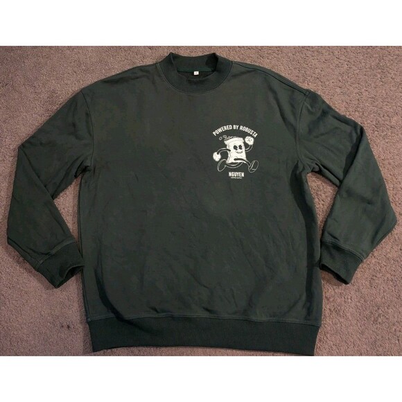 NGUYEN Coffee Powered by Robusta green Sweatshirt Men's Small - Picture 1 of 7
